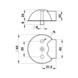 Butée de porte, type G - TRSTOPP-G-A2-MATT - 2