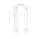 Angled locking plate For rebated wooden doors - ANGLLOKPLT-F.DRLOK-WHTE - 2