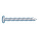 Pan head tapping screw, C shape with AW drive and anti-friction coating - 1