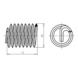 Filet rapporté FR inox A2 brut pas fin W.TEC - GWDEINSA-FR-A2-M26X1,5X39 - 2