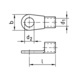 Cosse électrique sertie type anneau DIN 46234 et similaire - KABELVERBINDER-OOG NIET GEISOL. M10 - 2