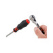 Screwdriver with 1/4 inch tip with square drive at the end of the handle - 3