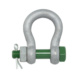 Bow shackle GreenPin safety bolt - SHKL-BOW-(TZN)-GRNPIN-BN-9,5T-PIN32 - 1