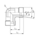 Angled cutting ring fitting, stainless steel 90° - TUBFITT-ISO8434-S-E-A5-D14-M22X1,5 - 2