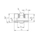 Straight screw-in fitting ST BSPP M EPDM sealing - TUBFITT-ISO8434-S-SDS-E-ST-D12-G1/4 - 2