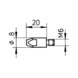 Contact tip MB 25 AK For welding torch MB 25 AK - CNTCTTIP-MB25-ALUWIRE-0,8MM - 2