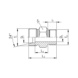 Straight screw-in connector sst BSPP MT - TUBFITT-ISO8434-L-SDS-B-A5-D8-G1/2 - 2