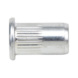 Rivet nut with flat head and knurled shank - NUT-RIV-MHD-(0,5-3,0)-A2-16,0-M6 - 1