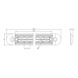 Aluminium airline lashing rail with LED - LASHRL-VEH-ALU-LED-1000 - 2