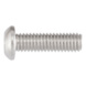 Vis TX à tête demi-ronde aplatie DIN 34805-1 empreinte TX inox A2-070 brut - SCR-DIN34805/1-A2/070-TX25-M5X6 - 1