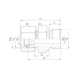 Straight screw-in connector sst metr. MT - TUBFITT-ISO8434-L-SDSC-B-A5-D15-M22X1,5 - 2