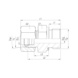 Straight screw-in conn. sst BSPP MT EPDM seal. - TUBFITT-ISO8434-L-SDSC-E-A5-D8-G1/4 - 2