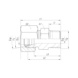 Straight screw-in connector sst taper. BSP MT - TUBFITT-ISO8434-S-SDSC-A5-D10-R3/8 - 2