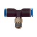 T-shaped push-in fitting R thread - PSHINFITT-T-ROT-PLA-ET-R1/2-PIP-16 - 1