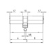 Double cylindre profilé EPS - DBCYL-EPS-1STSYS-(NI)-27X56MM - 2