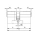 Double cylinder 4KS - DBCYL-3KS/4KS-EXT-(NI)-51X51MM - 2