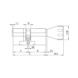 4KS profile thumbturn cylinder for keyed alike systems with original equipment - TMBTURNCYL-4KS-KA-EXT-(NI)-61X46MM - 2