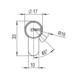 Double cylinder Akura 44 locking system KA - DBCYL-AKURA44-KA-EXT-EDF-(NI)-35X70MM - 3