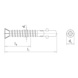 Vis autoperceuse à ailettes, tête fraisée avec empreinte&nbsp;AW SCT7 - SCR-DBIT-WNG-CS-SCT7-AW30-(ZN)-6,3X60 - 2