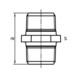 Raccord Premium 280 EN10242 N8 fonte malléable galvanisé à chaud - FTNG-HEX-NPL-V1 1/2-280-ISO-N8 - 2