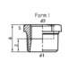 Réducteur Premium 241 EN10242 N4 fonte malléable N4 galvanisé à chaud forme I - FTNG-REDUCNPL-V3/8X1/8-F1-241-ISO-N4 - 2