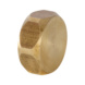 Threaded pipe fitting EN1254, brass, 3599C - FITT-CAP-OCT-EN1254-IT-BRS-1/2IN-3599C - 1