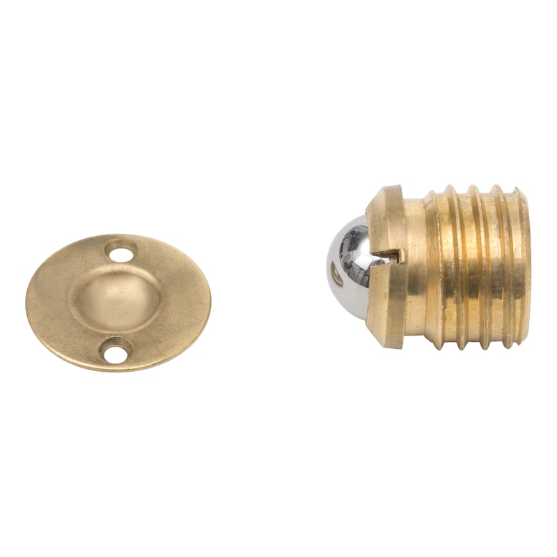 ARBO-INOX Kugelschnapper Türschnäpper – Edelstahl V4A, 44x7,5 Mm, Höhe 10 Mm, Für Türen & Klappen Im Boots- Und Wohnmobilbereich