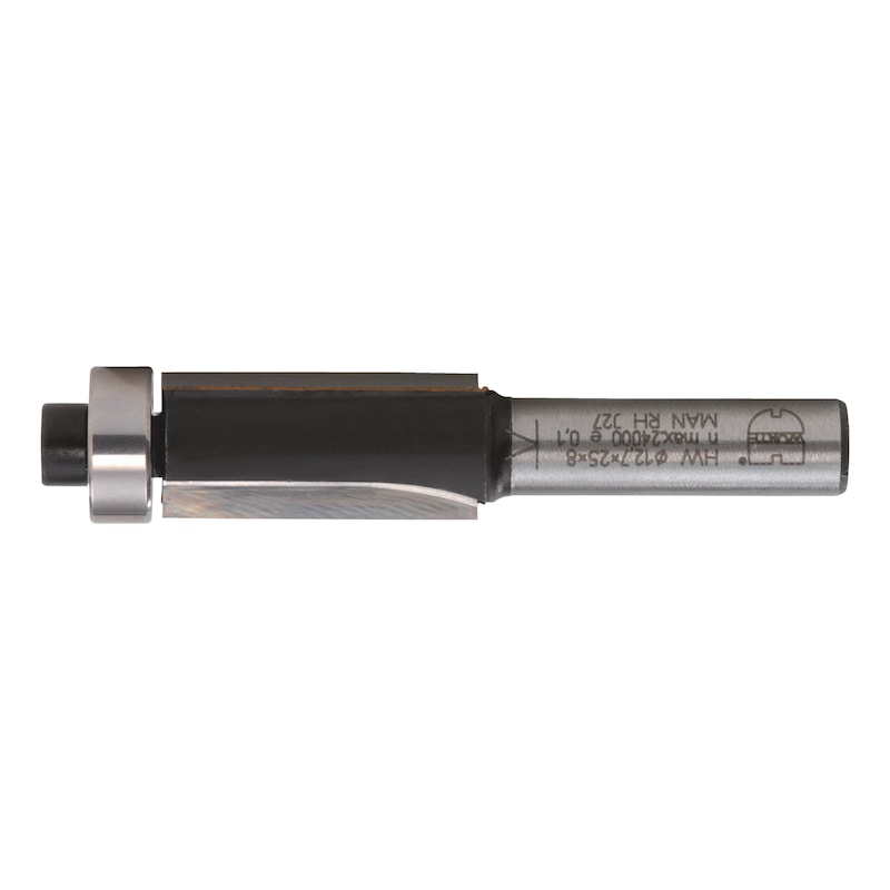 BIGP Set di 3 Fresa per Rifilare con Cuscinetto, Frese con gambo da 8 mm, Fresa a Taglienti Diritti, lama extra lunga e dritta, Fresa per Legno