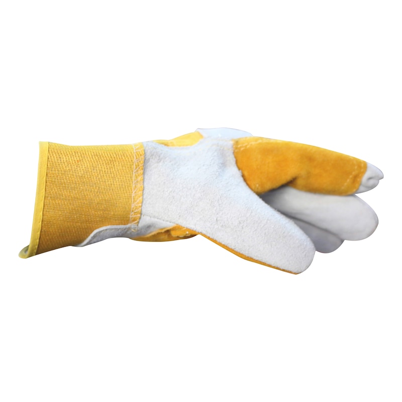 Split cowhide leather glove