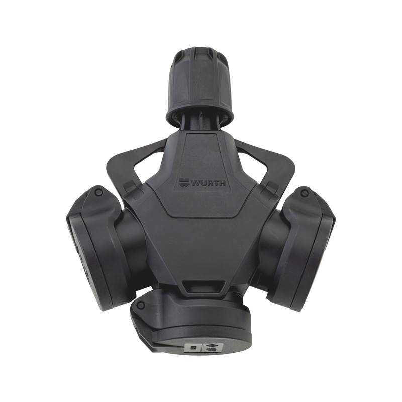 3-way cuplng w. self-closing spr cover and hanger