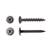 Drywall screws with flat head