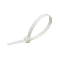 Non releasable nylon cable ties natural