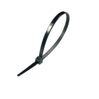 Non releasable nylon cable ties black