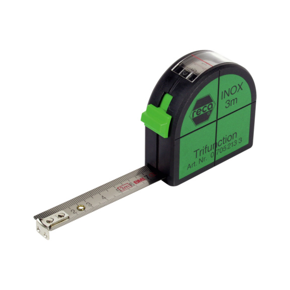 RECA Inox tape measure, triple function  - 1