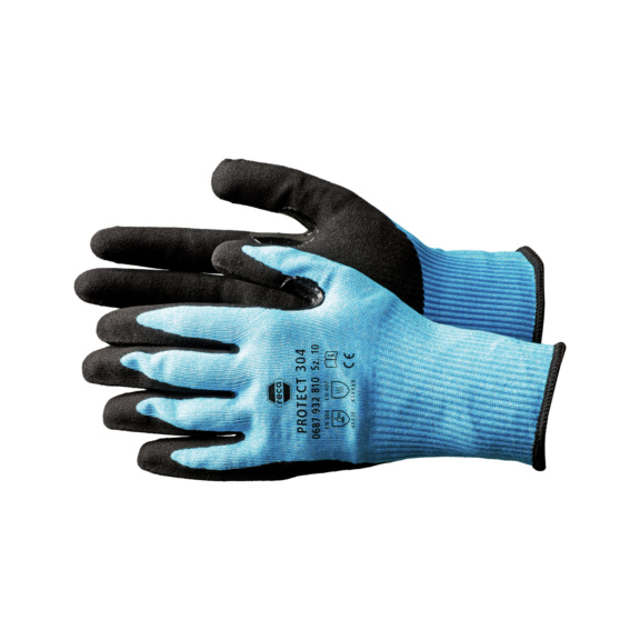 Guantes de seguridad anticorte RECA PROTECT 304 - Guantes prot corte RECA PROTECT 304 EN388 - 4X43D - cat. II HPPE, talla 9