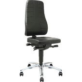 Swivel work chairs with castors