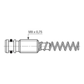 Muelle de presión de medición para sonda de medición de longitud FMS