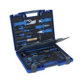 Tool assortment with pouch, case