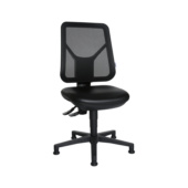 Swivel work chairs with glide runners