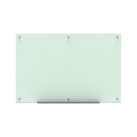 Glass magnetic board, wall mounting, board 1500 x 1000 mm with recessed handle