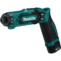 MAKITA kablosuz açılı tornavida DF010DSE, 7,2 V, 1,5 Ah