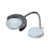 ATORN stand magnifier with LED lighting, lens diameter 20 mm 2x magnification