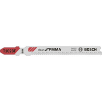 Hojas sierra de calar BOSCH para PMMA 2608636781 T 102 BF, paquete de 5