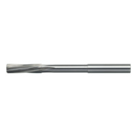 NC machine reamer, solid carbide, with uniform shank