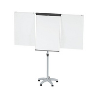 MAUL flipchart mobile height-adj.170–1960mm pan.made of melamine resin sh.