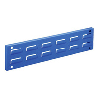 Slotted panel wall rail