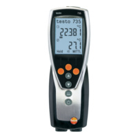 TESTO 735-1 3 csatornás hőmérsékletmérő, TE K/T/J/S/Pt100 típusú