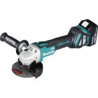 Tronzadora a batería MAKITA DGA511RTJ 18 V 5 Ah, diámetro del disco 125 mm