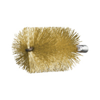 Pipe brushes with 1/2-inch male thread, brass wire trim