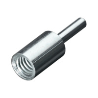 ATORN threaded adapter for pipe brushes, 50 mm with 6 mm shank and 1/2 in thread